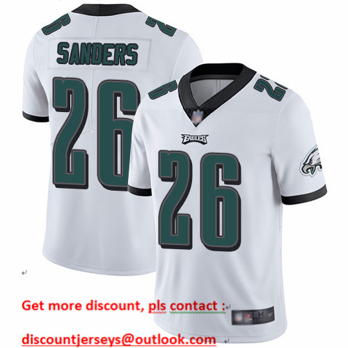 Eagles #26 Miles Sanders White Men's Stitched Football Vapor Untouchable Limited Jersey