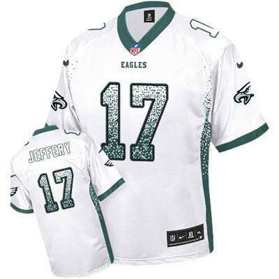 Nike Eagles #17 Alshon Jeffery White Men's Stitched NFL Elite Drift Fashion Jersey