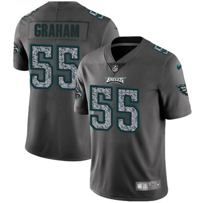 Nike Eagles #55 Brandon Graham Gray Static Men's NFL Vapor Untouchable Game Jersey