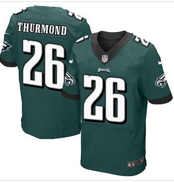 Nike Philadelphia Eagles #26 Walter Thurmond Midnight Green Team Color Men's Stitched NFL New Elite Jersey