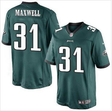 NEW Philadelphia Eagles #31 Byron Maxwell Midnight Green Team Color Men's Stitched NFL New Limited Jersey