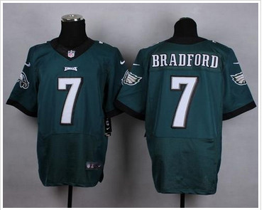 NEW Philadelphia Eagles #7 Sam Bradford Midnight Green Team Color Men's Stitched NFL New Elite Jersey