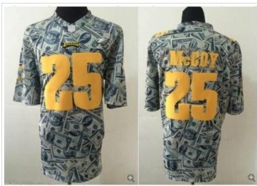 NEW Philadelphia Eagles #25 LeSean McCoy Dollar Fashion NFL Elite Jersey