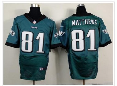New Philadelphia Eagles #81 Jordan Matthews Midnight Green Team Color NFL New Elite Jersey