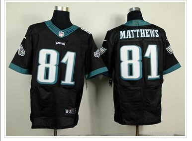 NEW Philadelphia Eagles #81 Jordan Matthews Black Alternate NFL New Elite Jersey