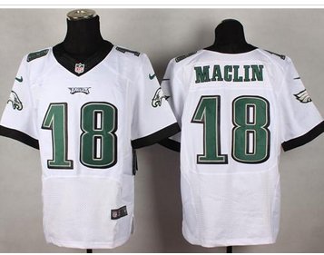 NEW Philadelphia Eagles #18 Jeremy Maclin White NFL New Elite Jersey