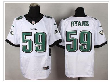 NEW Philadelphia Eagles #59 DeMeco Ryans White NFL New Elite Jersey