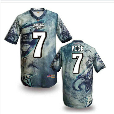 Philadelphia Eagles #7 VICK Men's Stitched NFL Elite Fanatical Version Jersey (4)