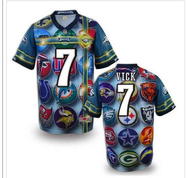 Philadelphia Eagles #7 VICK Men's Stitched NFL Elite Fanatical Version Jersey (2)