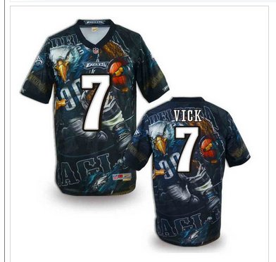 Philadelphia Eagles #7 VICK Men's Stitched NFL Elite Fanatical Version Jersey (1)