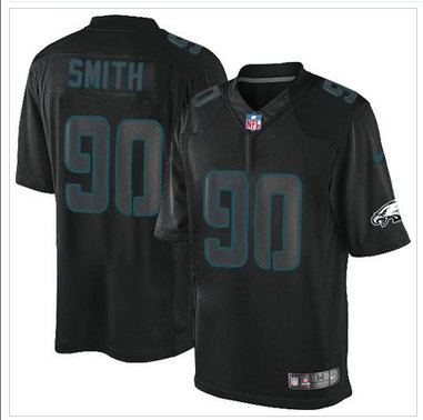 Philadelphia Eagles #90 Marcus Smith Black NFL Impact Limited Jersey