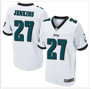NEW Philadelphia Eagles #27 Malcolm Jenkins White NFL Elite Jersey