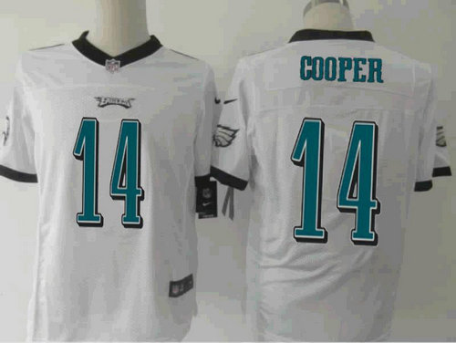 NEW Philadelphia Eagles #14 Riley Cooper White NFL Elite Jerseys
