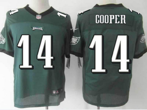 NEW Philadelphia Eagles #14 Riley Cooper Green NFL Elite Jerseys