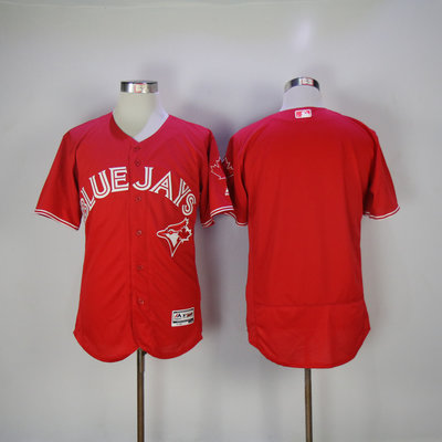 Men's Toronto Blue Jays Majestic Scarlet Fashion Canada Day Flex Base Authentic Team Jersey