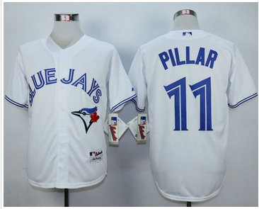 Toronto Blue Jays #11 Kevin Pillar White Cool Base Stitched MLB Jersey