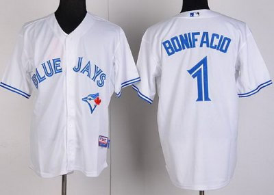MLB Jerseys Toronto Blue Jays 1 Emilio Bonifacio White Cool Base