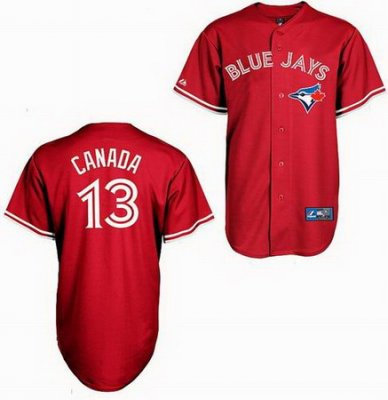 Toronto Blue Jays 13# Brett Lawrie Canada Day Jersey