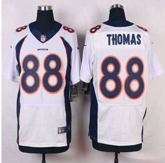 NEW Denver Broncos #88 Demaryius Thomas White Men's Stitched NFL New Elite Jersey