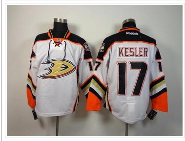 Anaheim Ducks #17 Ryan Kesler White New Road NHL Jersey