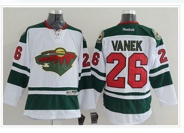 Minnesota Wild #26 Thomas Vanek White Stitched NHL Jersey