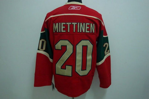 NHL jerseys Minnesota Wild 20 MIETTINEN red