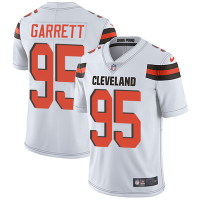Nike Browns #95 Myles Garrett White Men's Stitched NFL Vapor Untouchable Limited Jersey