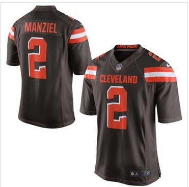 New Cleveland Browns #2 Johnny Manziel Brown Team Color Men's Stitched NFL New Elite Jersey