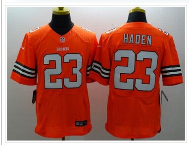 New Cleveland Browns #23 Joe Haden Orange Alternate NFL Elite Jersey