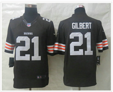 NEW NFL Cleveland Browns #21 Justin Gilbert Brown Limited Jersey