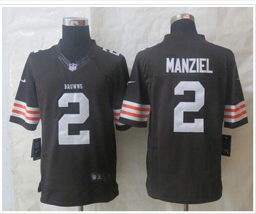 Cleveland Browns #2 Johnny Manziel Brown Team Color NFL Limited Jersey