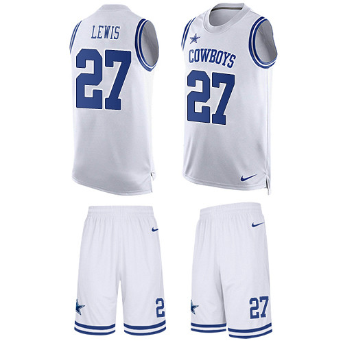 Nike Cowboys #27 Jourdan Lewis White Men's Tank Top Suit NFL Limited Jersey