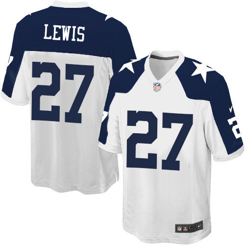 Nike Cowboys #27 Jourdan Lewis White Men's Throwback Alternate NFL Game Jersey