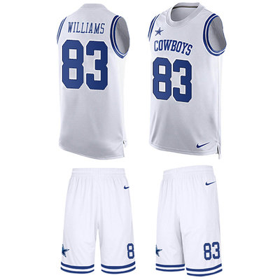 Nike Cowboys #83 Terrance Williams White Men's Stitched NFL Limited Tank Top Suit Jersey