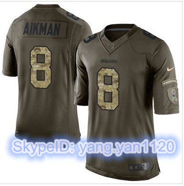 Nike Dallas Cowboys #8 Troy Aikman Green Men's Stitched NFL Limited Salute To Service Jersey