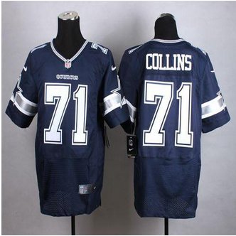 New Dallas Cowboys #71 La'el Collins Navy Blue Team Color Men's Stitched NFL Elite jersey