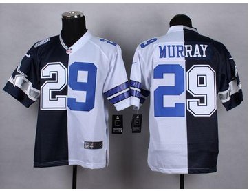 NEW Dallas Cowboys #29 DeMarco Murray Navy Blue White NFL Elite Split Jersey