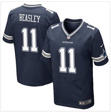 New Dallas Cowboys #11 Cole Beasley Navy Blue Team Color NFL Elite Jersey