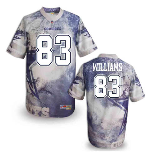 New Dallas Cowboys #83 Williams Team Color Elite Fanatical Version Jerseys