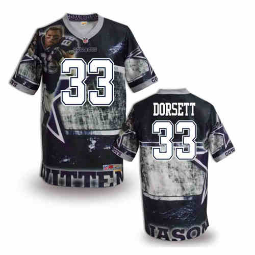 New Dallas Cowboys #33 Tony Dorsett Color Elite Fanatical Version Jerseys