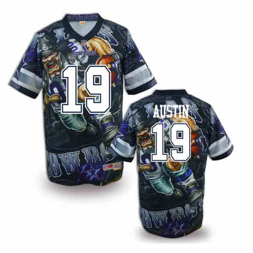 New Dallas Cowboys 19 Miles Austin Team Color Elite Fanatical Version Jerseys
