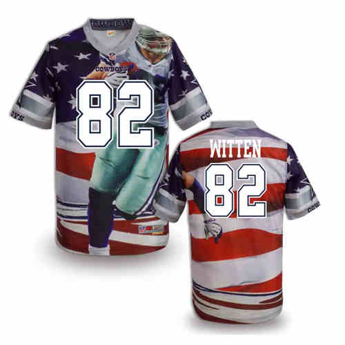 New Dallas Cowboys 82# Jason Witten Color NFL Elite Fanatical Version Jersey
