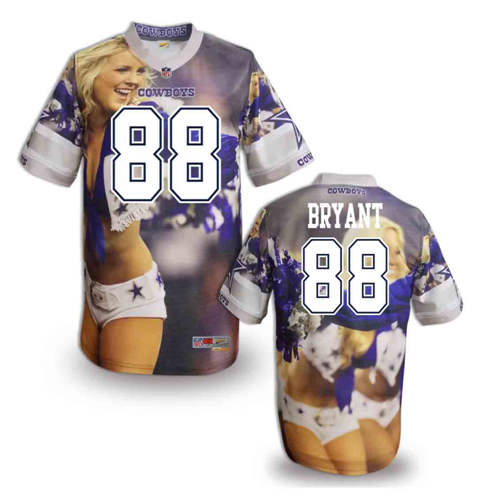 New Dallas Cowboys 88 Dez Bryant Team Color Elite Fanatical Version Jerseys