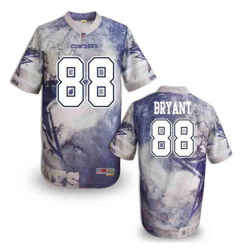New Dallas Cowboys 88 Dez Bryant Team Color Elite Fanatical Version Jersey