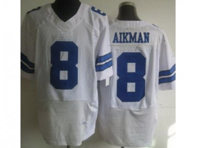 NEW Dallas Cowboys #8 Troy Aikman White Jerseys(Elite