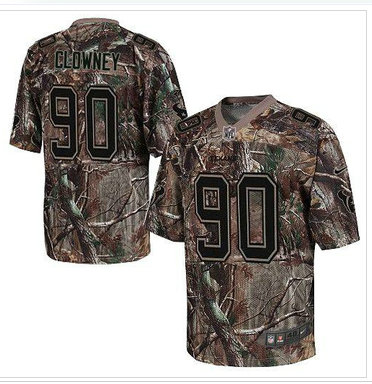 NEW Houston Texans #90 Jadeveon Clowney Camo NFL Realtree Elite Jersey
