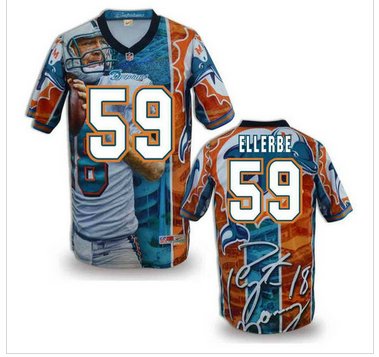 Miami Dolphins #59 ELLERBE Men's Stitched NFL Elite Fanatical Version Jersey (2)