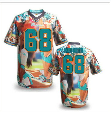 Miami Dolphins #68 INCOGNITO Men's Stitched NFL Elite Fanatical Version Jersey (5)