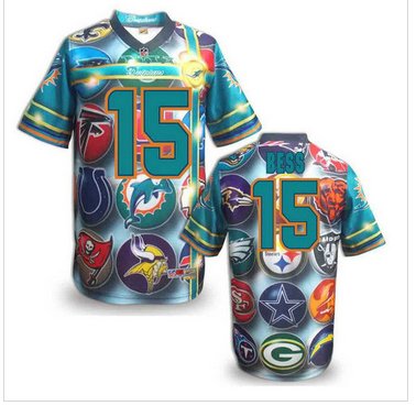 Miami Dolphins #15 BESS Men's Stitched NFL Elite Fanatical Version Jersey (8)