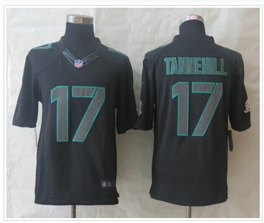 New Miami Dolphins #17 Ryan Tannehill Impact Limited Black Jerseys